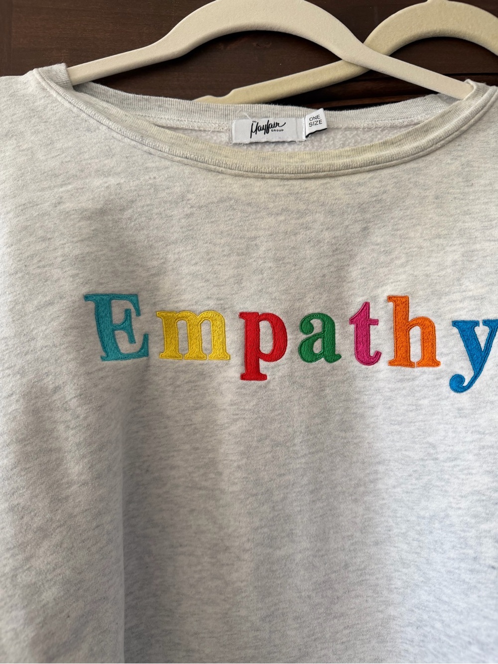 Empathy sweatshirt one size fits all from The Mayfair Group on Revolve